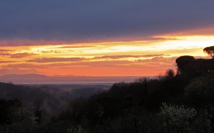 Zonsondergang Argriturismo (natuurcamping) La prugnola