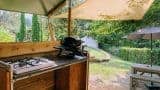 Glamping op kleinschalige camping. Agriturismo, camping La Prugnola