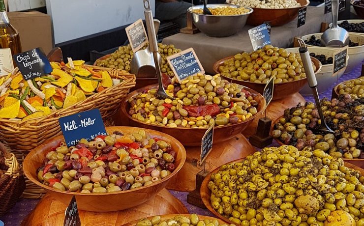 Provencaalse markt, alpes-de-haute-provence